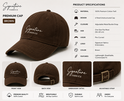 Signature Fabrics Premium Cap