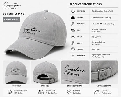 Signature Fabrics Premium Cap