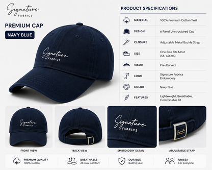 Signature Fabrics Premium Cap